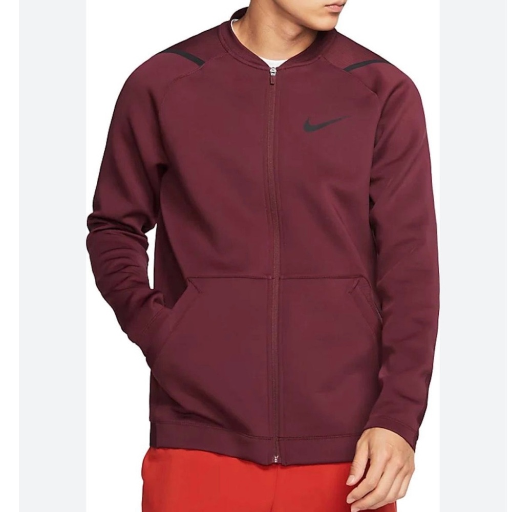 Nike‎ Pro Dri Fit Full Zip Sportwear Bomber Style Jacket Size Medium